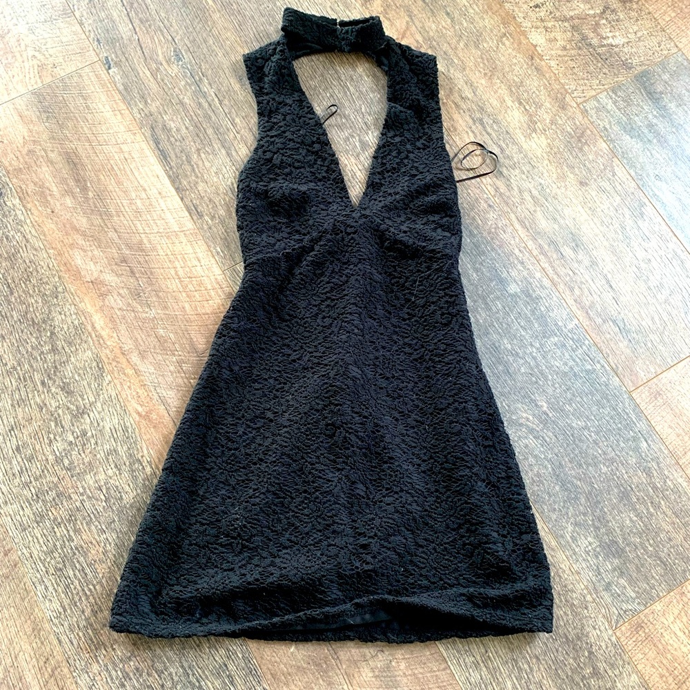 Cuuuute crochet choker mini dress